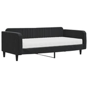 Divano letto | Sof¨¤ letto | Letto singolo con Materasso Nero 100x200 cm in Velluto