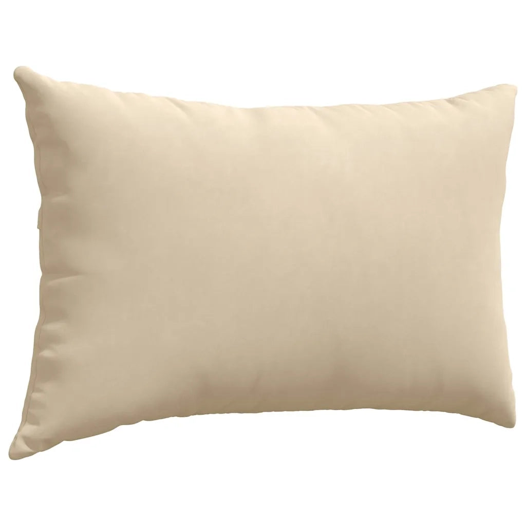 Cuscini da Divano 2 pz | Cuscini per sedie Crema 60 x 40 cm Tessuto
