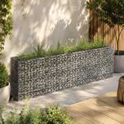 Gabion Raised Bed, Galvanized Steel, 180x30x60 Cm