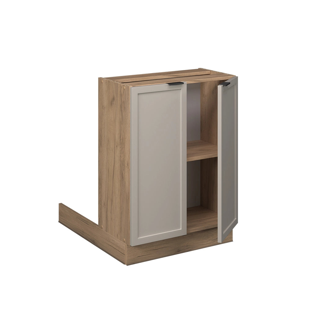 Vicco Isola da cucina GrigioBeige 60 cm senza piano di lavoro