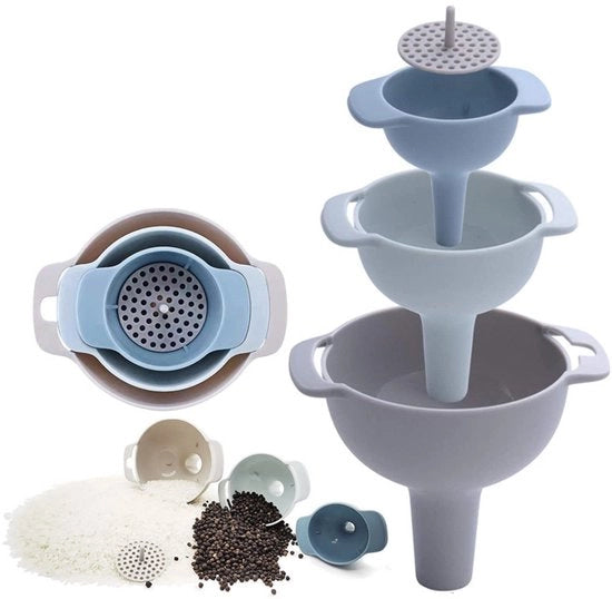set di raccolta olii, set di filtraggio, utensili da cucina, olii, acqua, spezie, bicchiere da vino, set di filtraggio, accessori in plastica da cucina