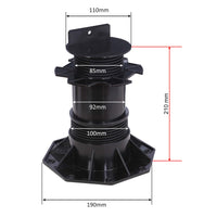 Set 70 supporti per pavimenti galleggianti Altezza regolabile 140-210mm Max 2700 kg Piedini per decking