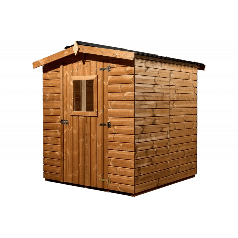 Casetta da giardino in legno termo-trattato 19 mm – 160x160 cm – pavimento e tetto bitumato – THE1616.01N Foresta