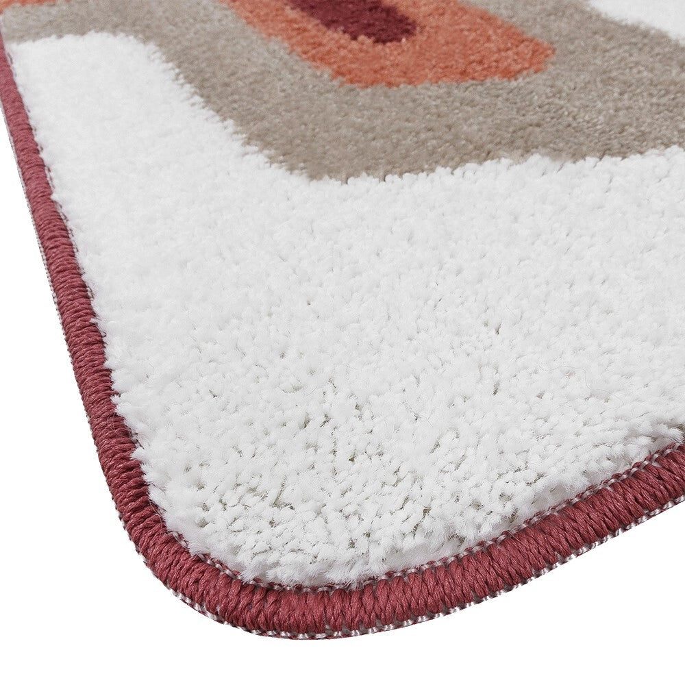 Tappeto Bagno Scendiletto Pelo Raso Morbido Assorbente Antiscivolo Lavabile Set 3 Pezzi Terra