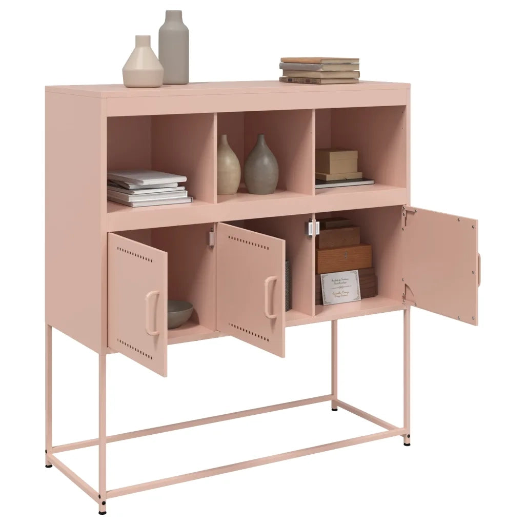 Credenza Rosa 100,5x39x107 cm in Acciaio 846591