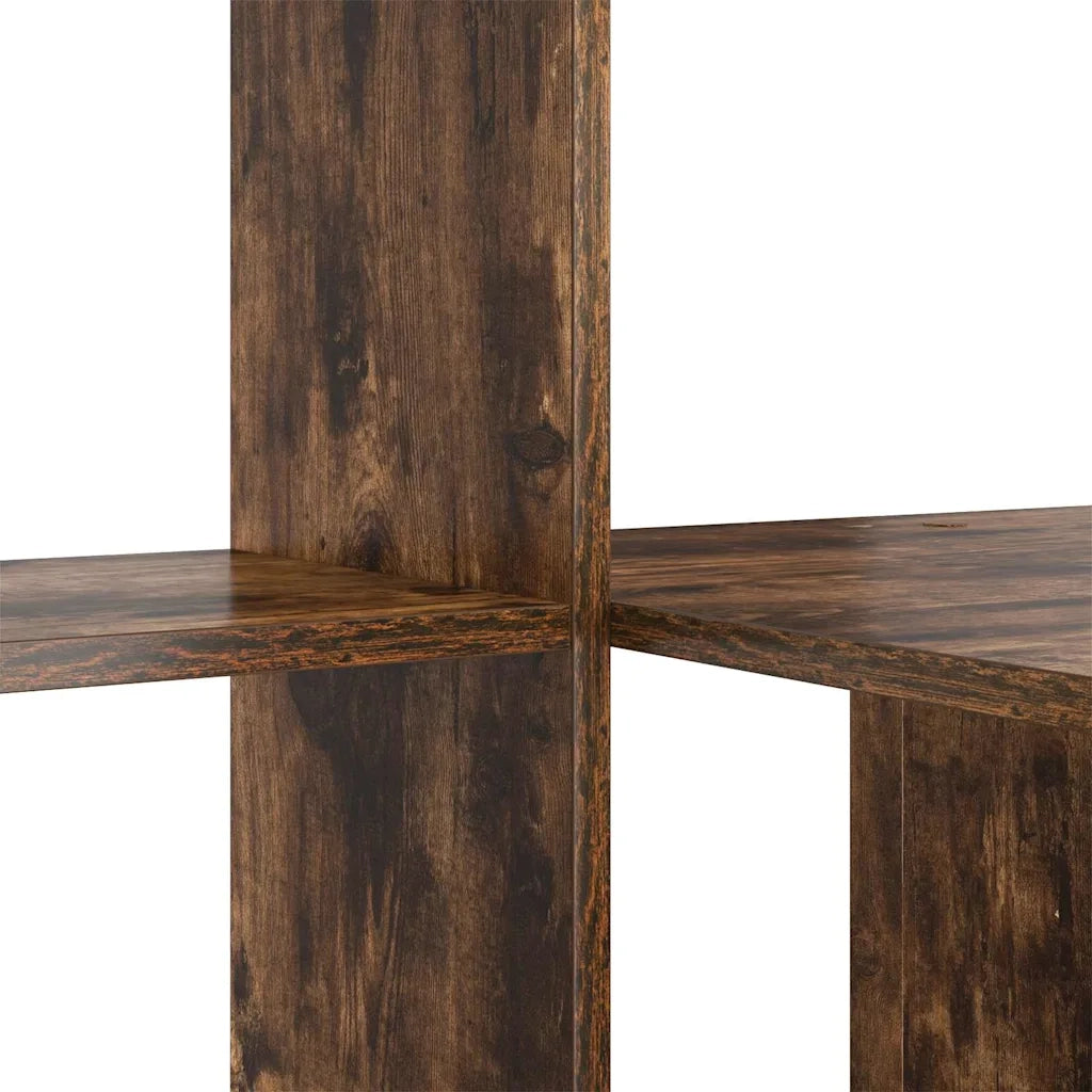 Scrivania | Tavolo da Ufficio Rovere fum¨¦ 131,5 x 50 x 106,5 cm Legno multistrato