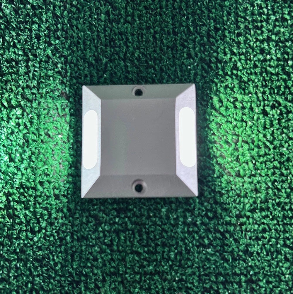 Faretto LED Calpestabile Quadrato da Esterno Radente 4W 320lm 12V IP65 Biemissione Luce Naturale 4000K grigio silver