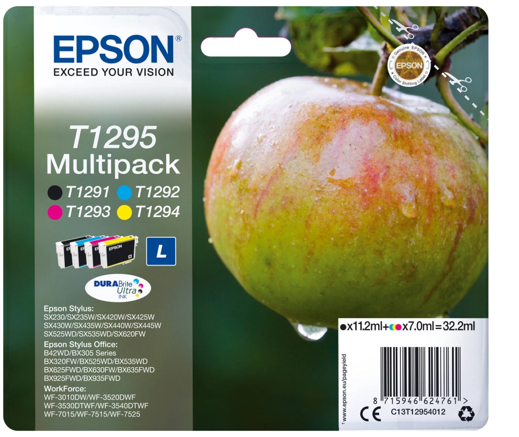 Epson apple multipack 4 colori durabrite ultra mela t1295 - C13T12954020