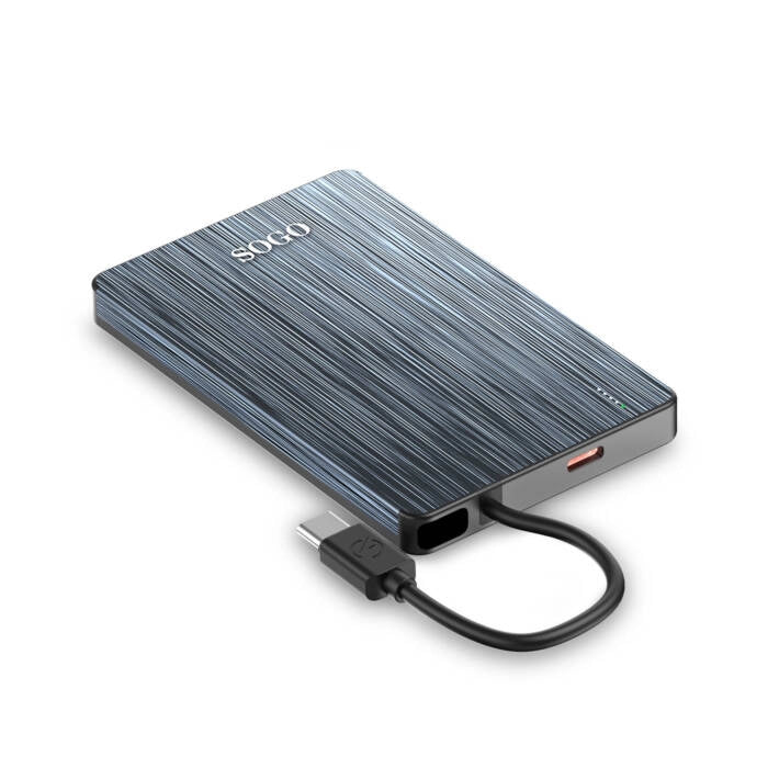 Batteria portatile magnetica 5000mAh, ricarica rapida USB-C 19.25W, batteria polimeri di litio, compatibile smartphone e tablet - SOGO
