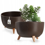 Vaso da giardino KADAX con gambe per fiori, grande ciotola rotonda da 40 cm