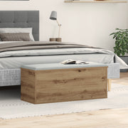 Scatola portaoggetti  in rovere artigianale 90x35x35 cm in legno