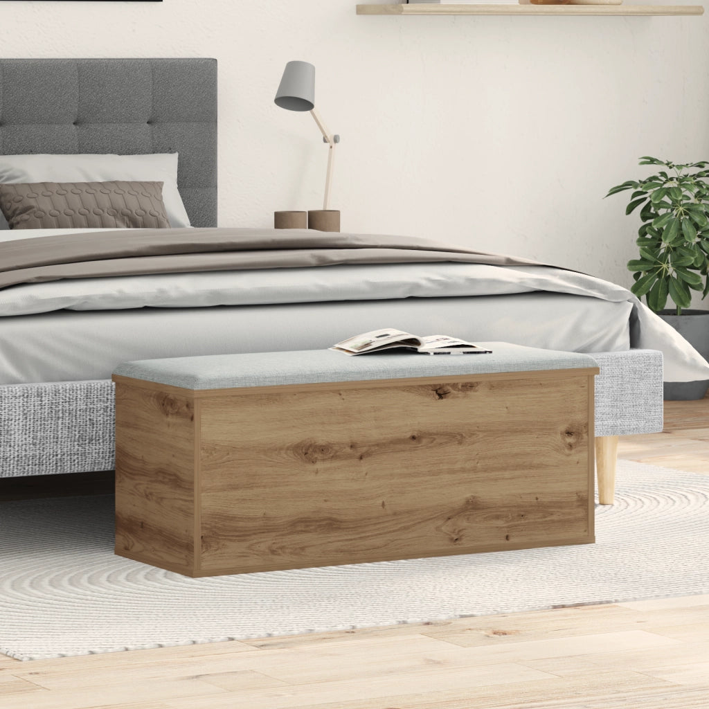 Scatola portaoggetti  in rovere artigianale 90x35x35 cm in legno