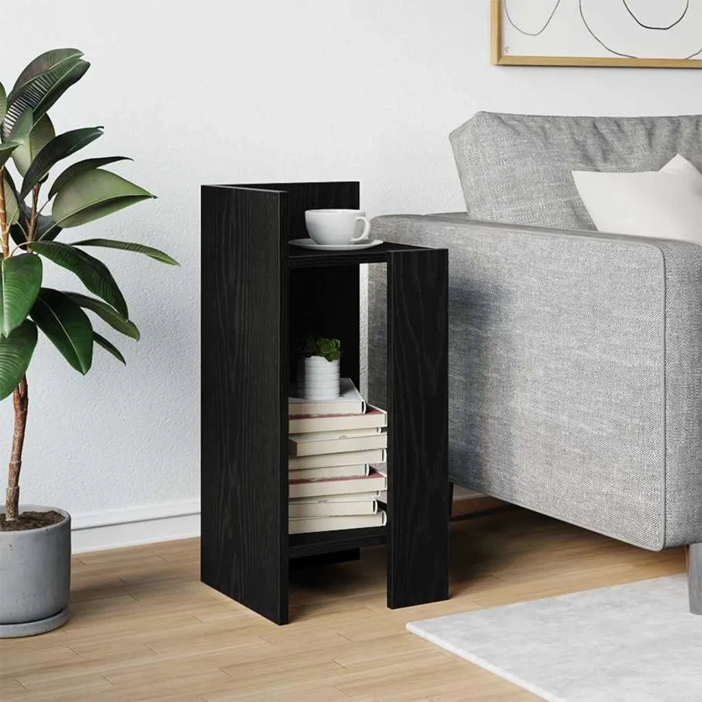 Tavolino Laterale | Tavolo laterale con Ripiano Nero 25,5x27x60 cm