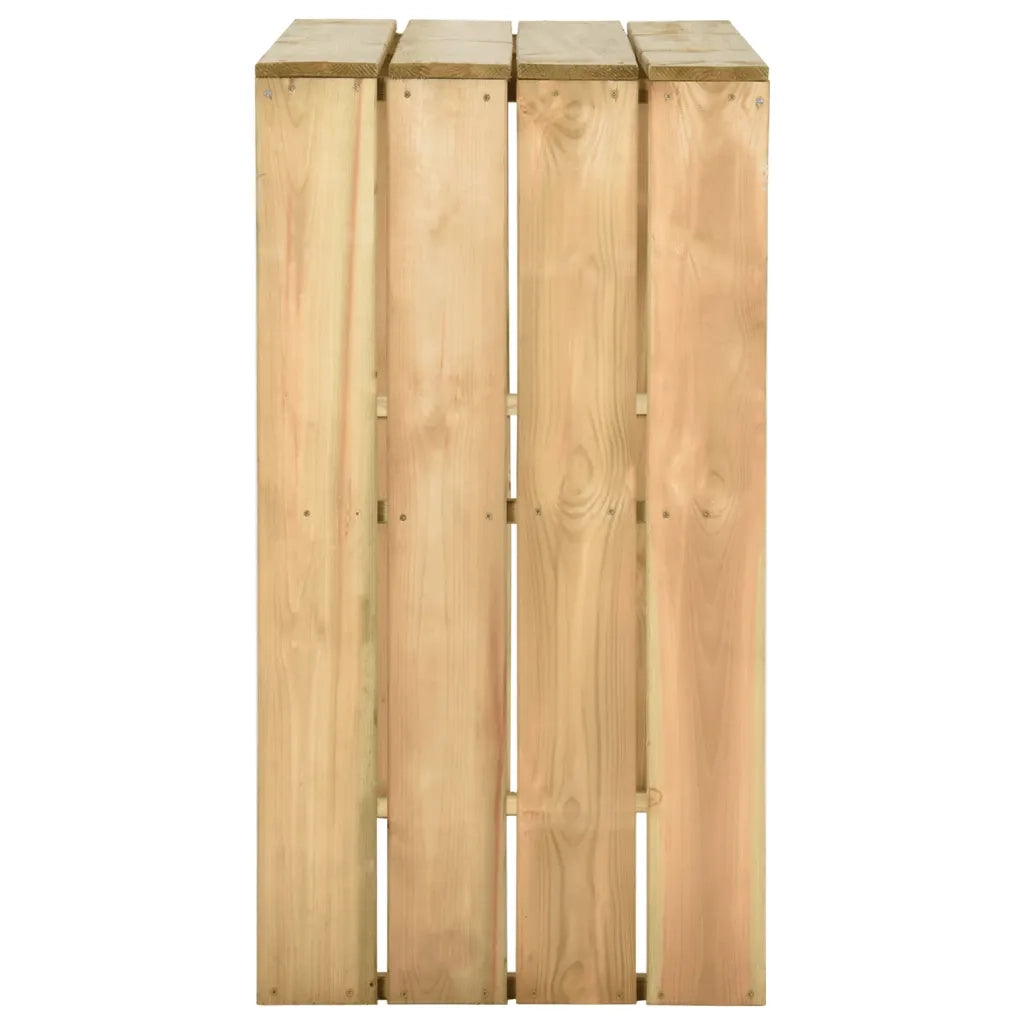 Tavolo da Bar 100x60x110 cm in Legno di Pino Impregnato 318416