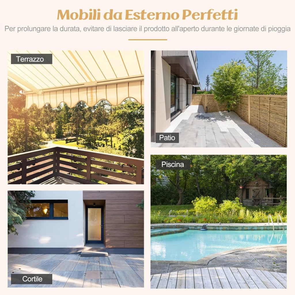Armadietto Portaoggetti in Rattan, Mobile Buffet per Esterni in Legno di Acacia, con Compartimento Aperto e Armadio Chiuso a 2 Ante, per Piscina, Terrazza e Patio, 90 x 53 x 86 cm (Grigio)