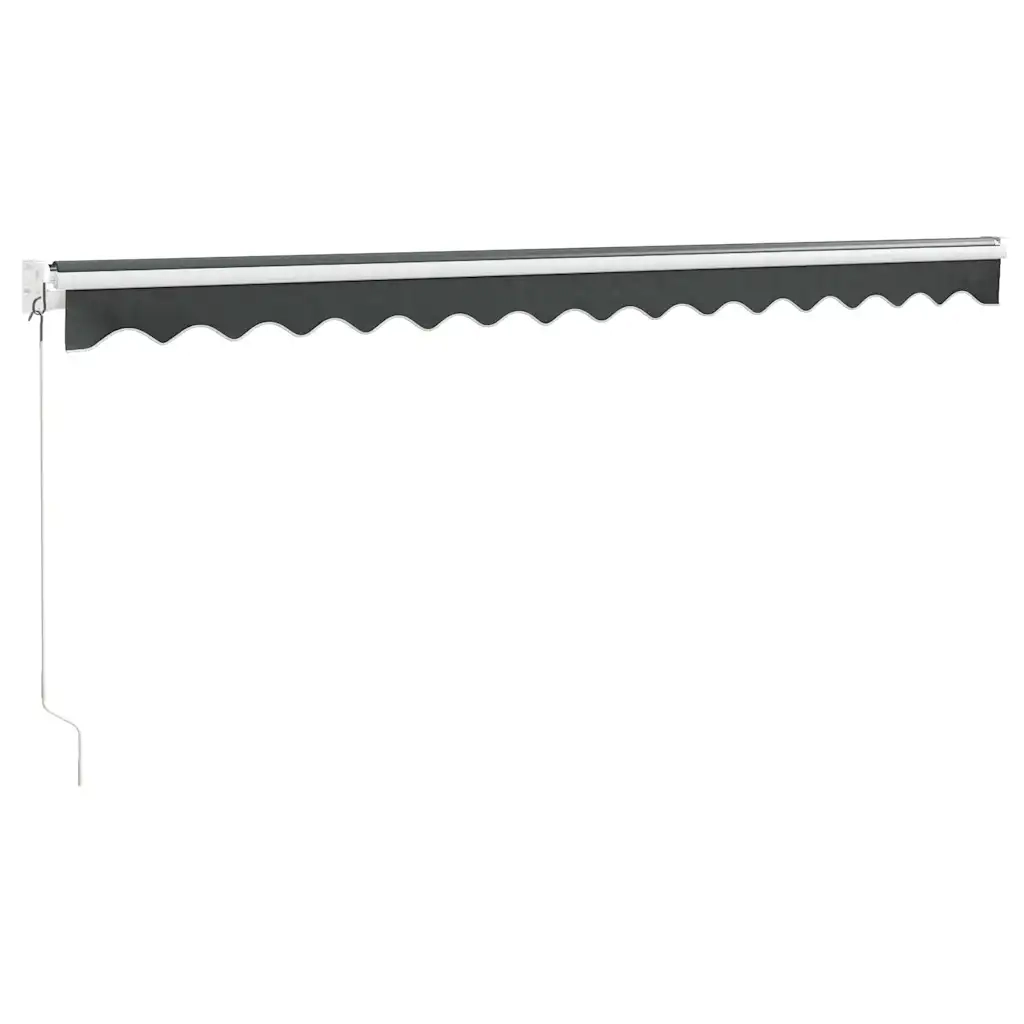 Tenda da Sole Retrattile Antracite 4,5x3 m Tessuto e Alluminio 3154439