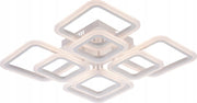 Plafoniera LED quadrata bianca 8 luci 144W Vargo