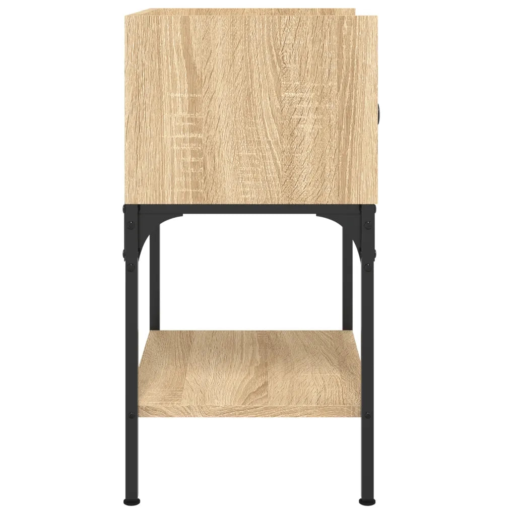 Set di 2 Comodini | Armadio da Notte | Mobiletto da notte Rovere Sonoma 40,5x31x60 cm in Legno Multistrato