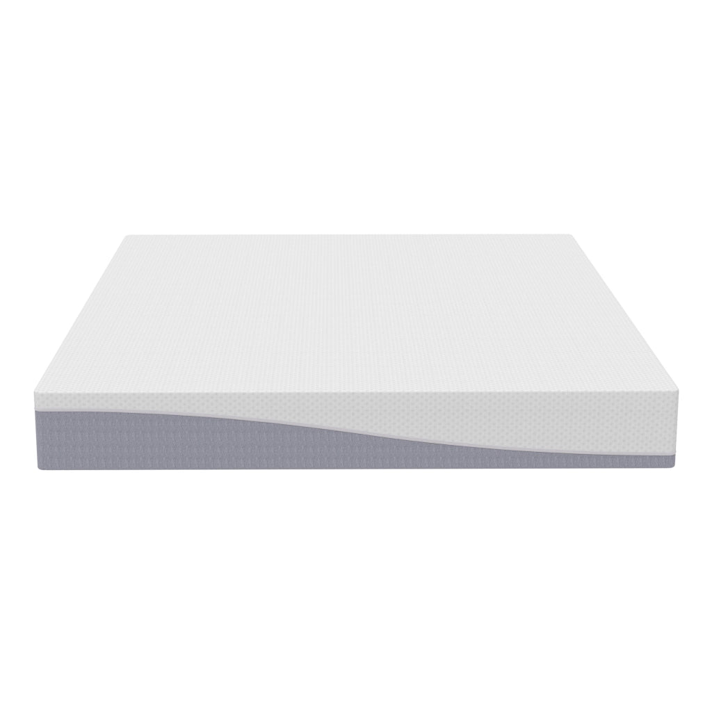 Materasso in schiuma reversibile H3/H4 con rivestimento sfoderabile; bianco e grigio