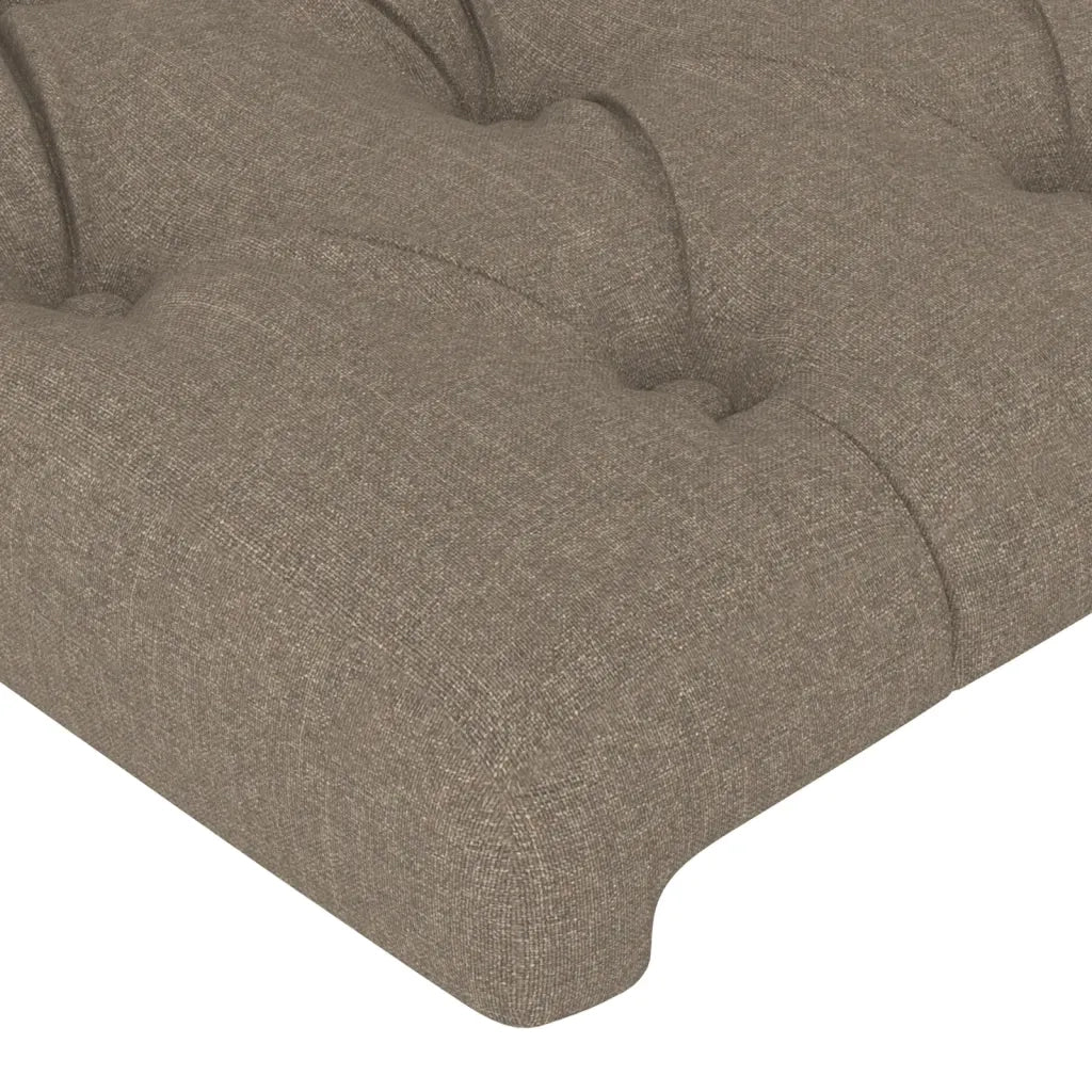 Testiera ad Orecchio Tortora 83x16x118/128 cm in Tessuto 3119894
