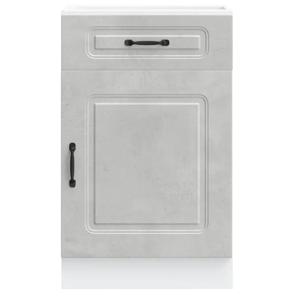 Mobile da cucina Kalmar pratico contenitore 50 x 46 x 81,5 cm stile moderno legno composito grigio cemento 02_0049904