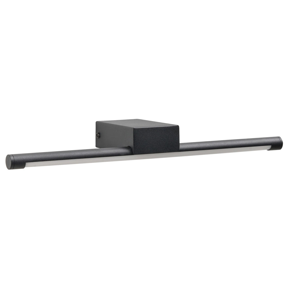 Lampada da parete a LED per specchio in metallo nero, bagno in acrilico, design moderno