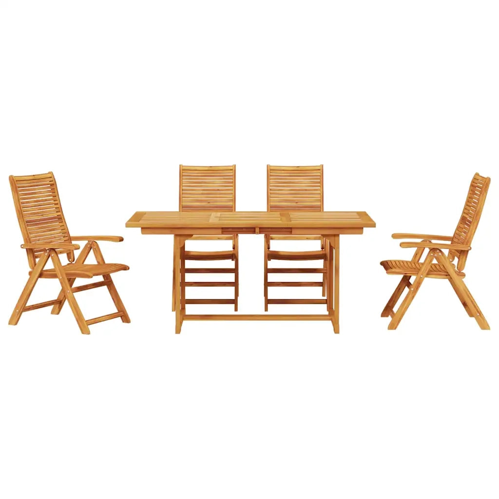 Set da Pranzo per Giardino 5 pcs Marrone 3375720