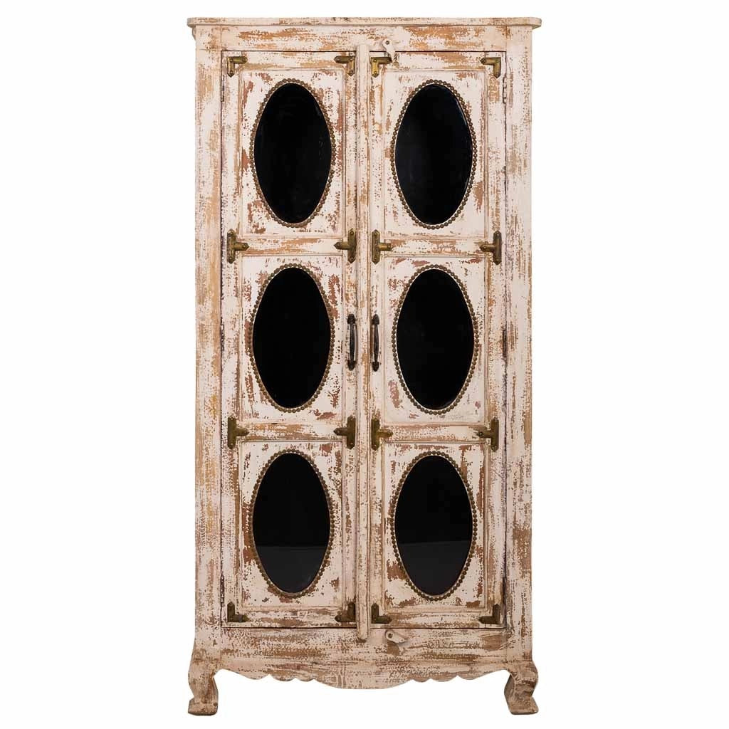 Vetrina in legno marrone 91x40x183h
