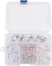 Set di 125 Spilloni Decorativi per Prikbord - Spilloni in Plastica con Gancio - Spilloni per Prikbord per Carte e Foto