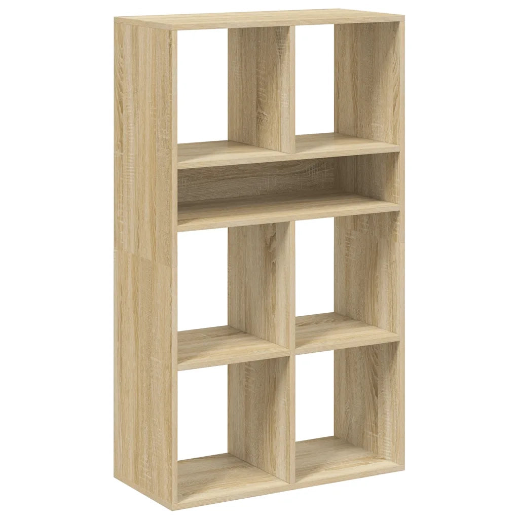 Libreria Rovere Sonoma 66x31x112 cm in Legno Multistrato