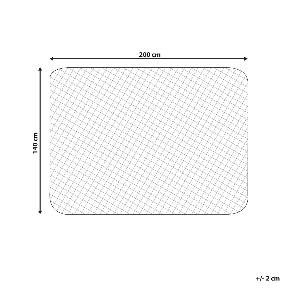 Proteggi materasso copri materasso trapuntato matrimoniale 140 x 200 cm cotone japara bianco