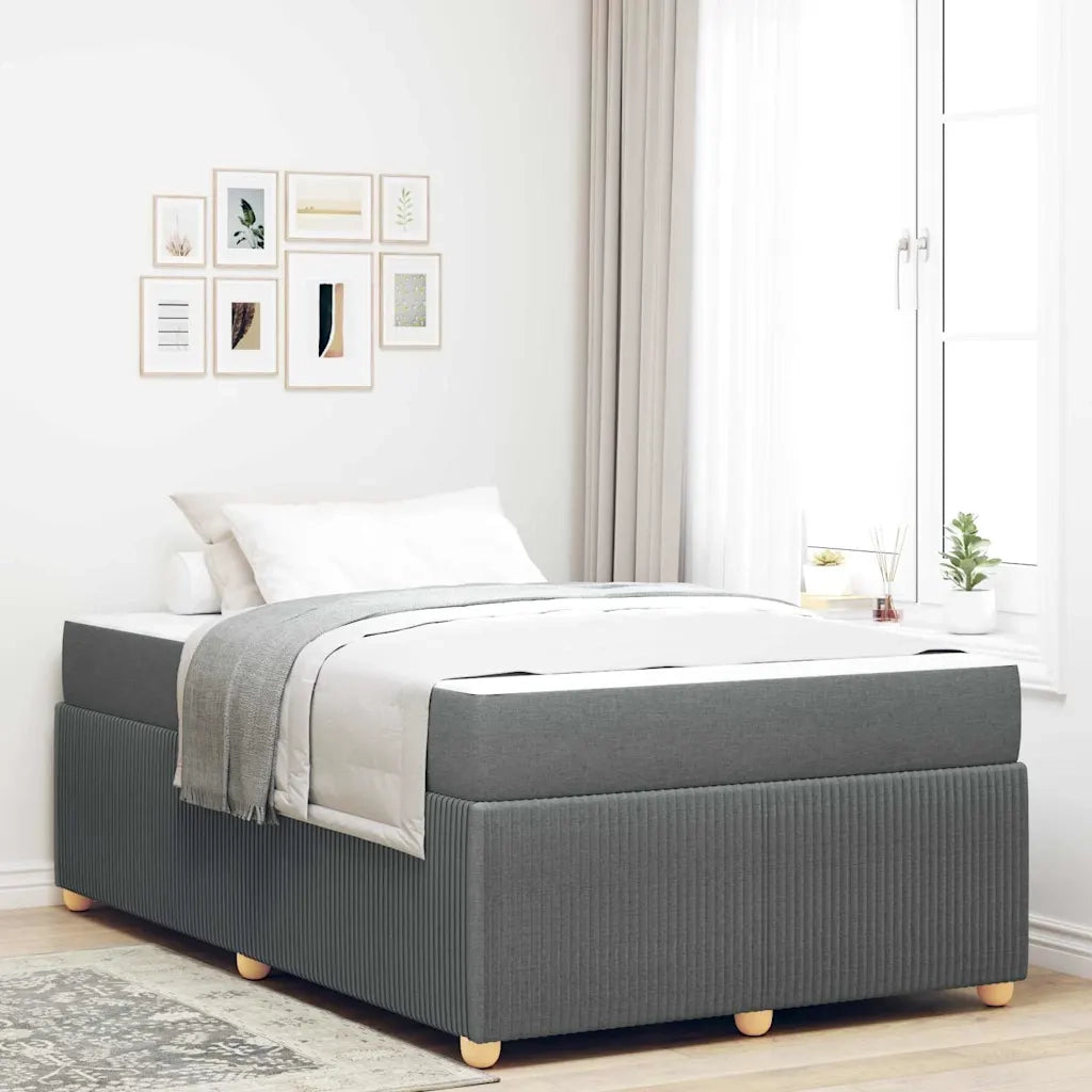 Struttura del letto Grigio scuro 120 x 190 cm Tessuto 3398367