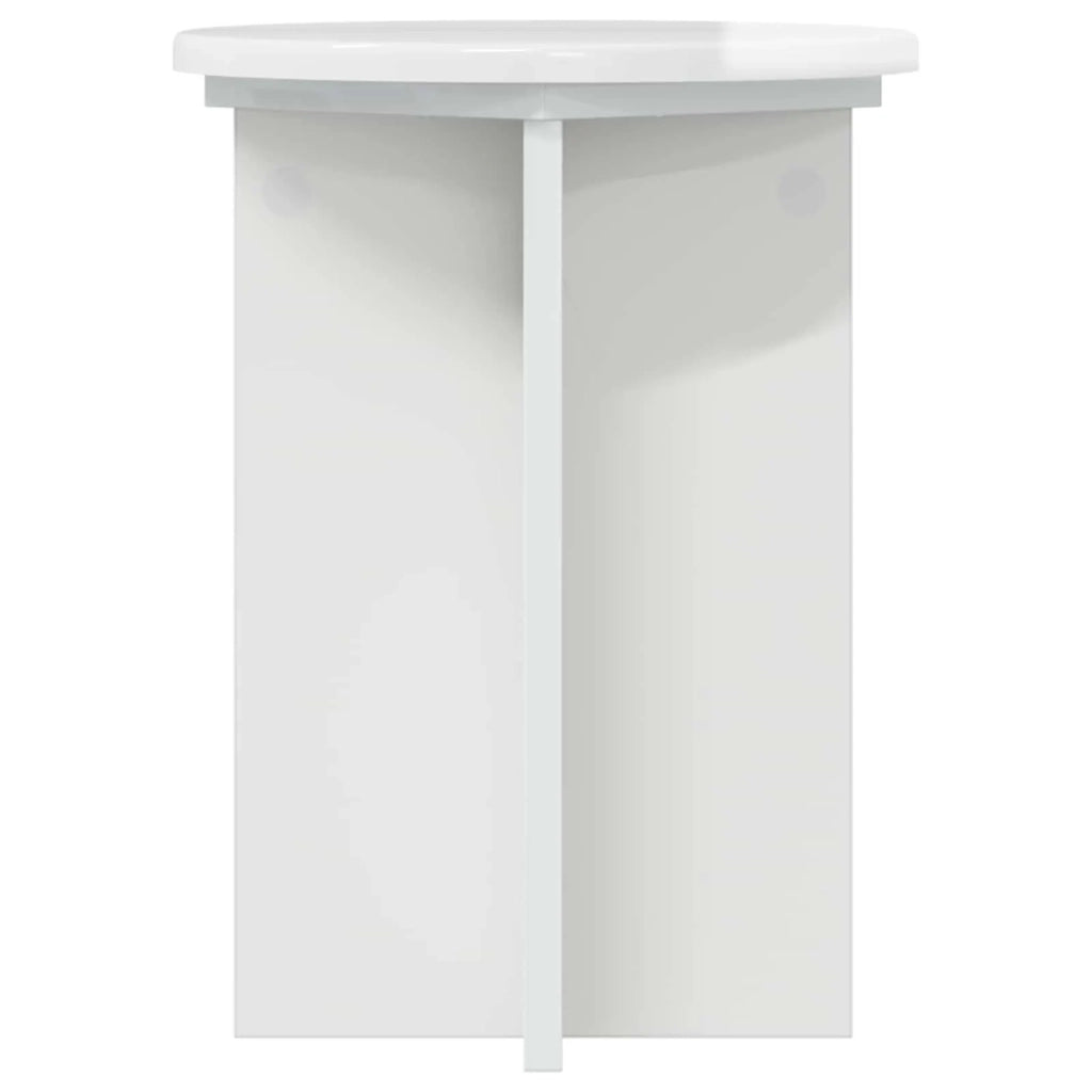 Supporto per piante | Sostegno per piante 2 pz Bianco Lucido ?29,5 x 40 cm