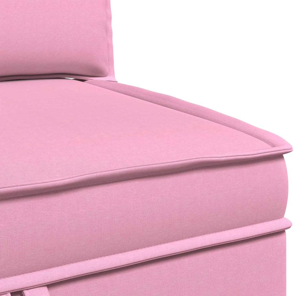 Set di divani modulari con spazio di archiviazione 4 pcs Rosa