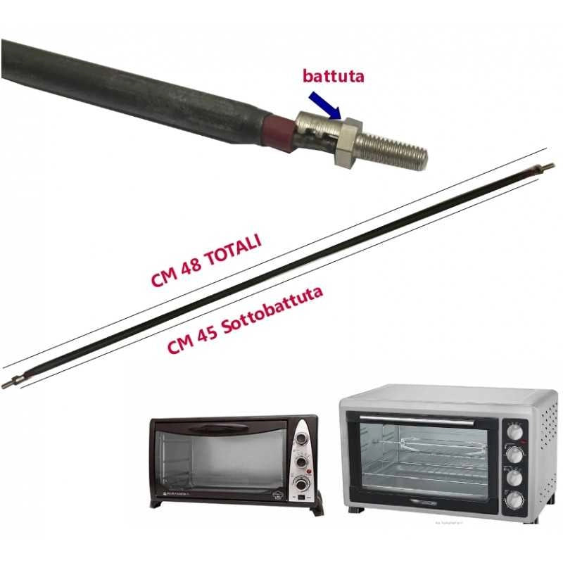 RESISTENZA RETTILINEA FORNETTO 48 Cm 110 volt 550 watt Forni da 40 50 60 lt - UNIVERSALE