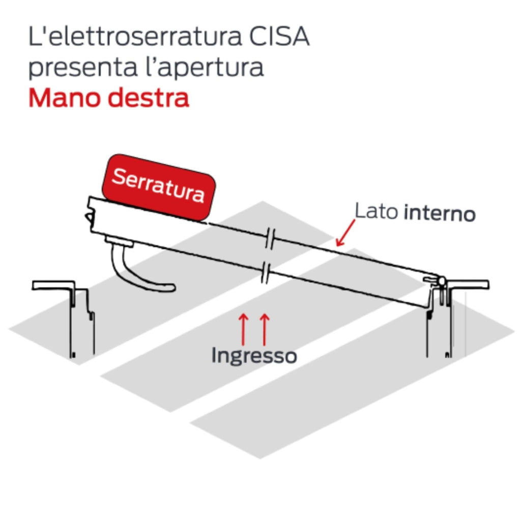 Serratura Elettrica Art. 11731 Cisa E60 Dx