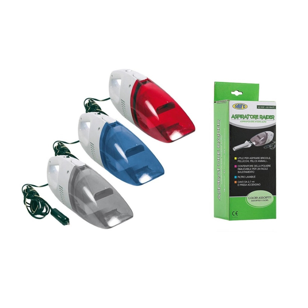 Aspiratore Aspirapolvere Rider Con Presa Accendisigari 12V 60W - Rhutten