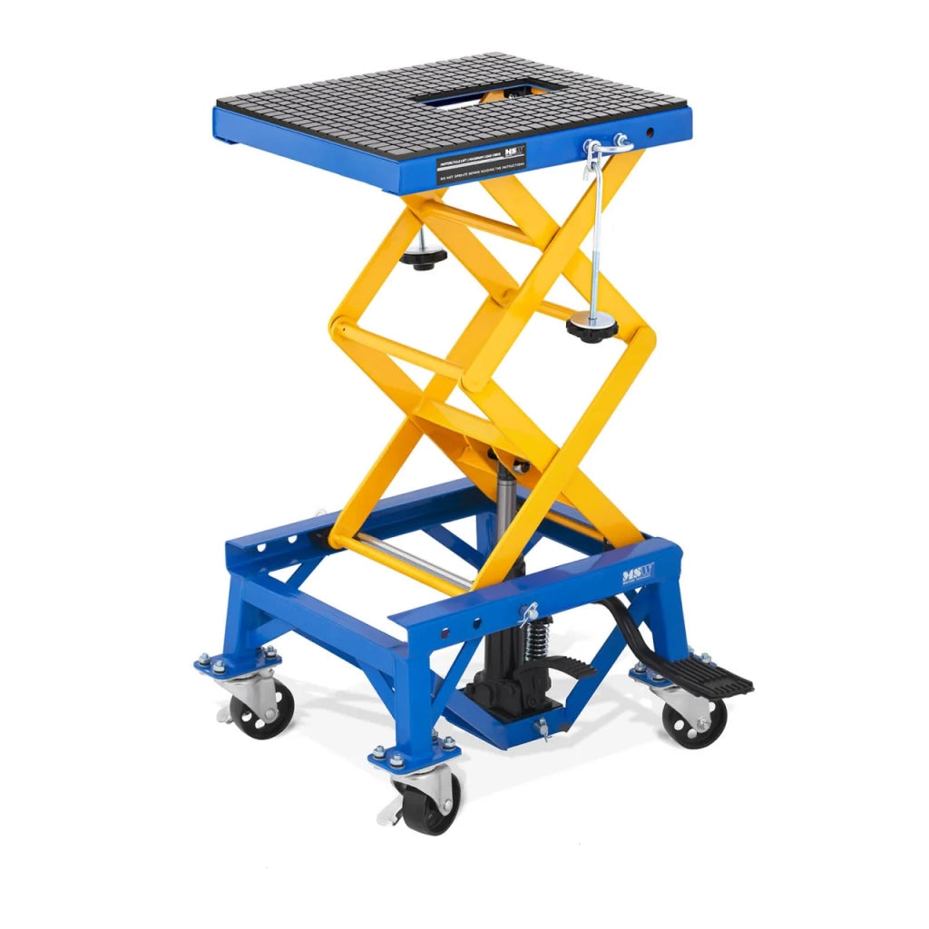 Tavolo elevatore mobile per motociclette sollevatore idraulico per motociclette piattaforma elevatrice mobile capacità 150 kg 14_0003720
