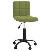 Sedia da Ufficio | Sedia da Gaming Girevole Verde Chiaro in Velluto