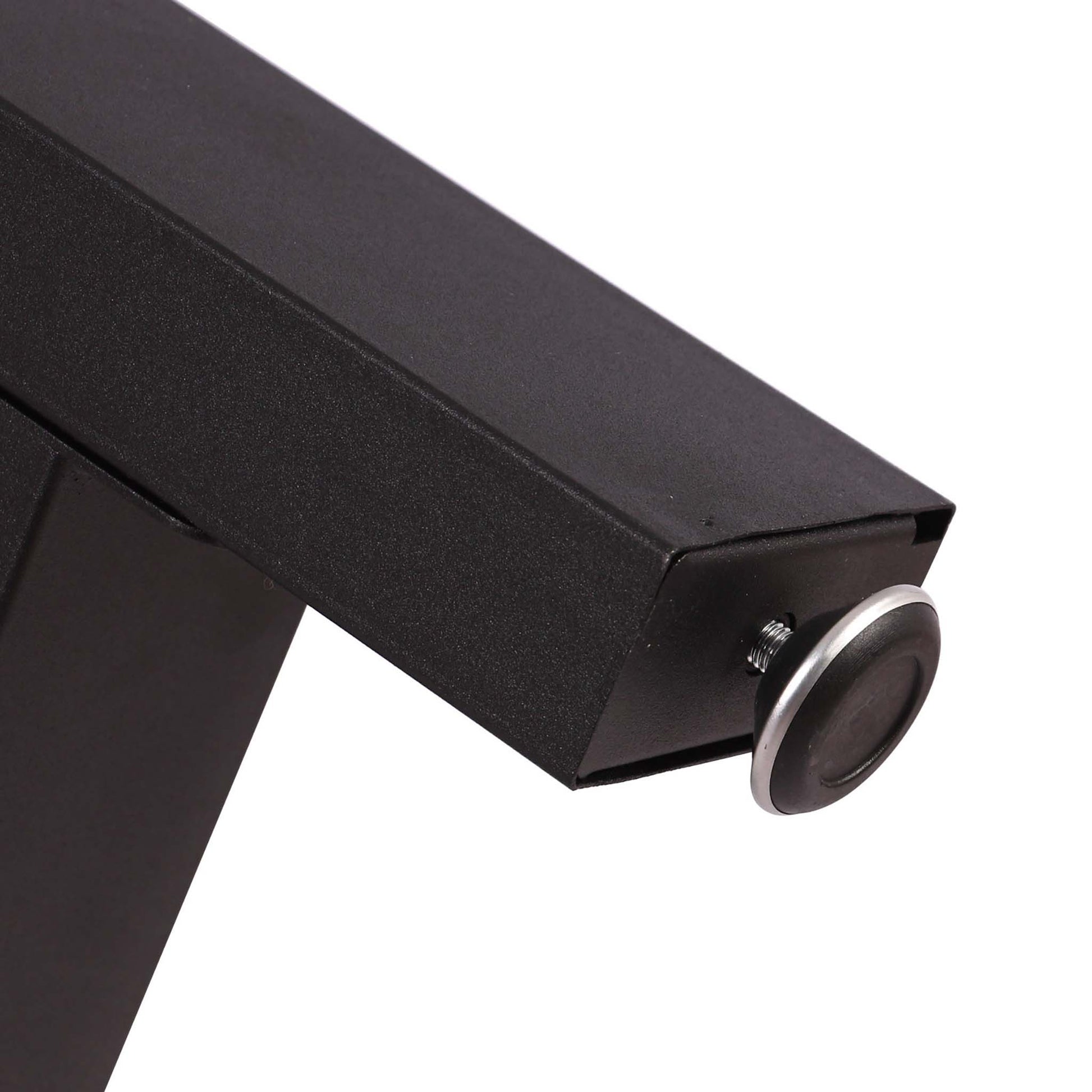 Base per tavolo 64x40 cm verniciatura a polvere nero Gambe quadrate tavolino