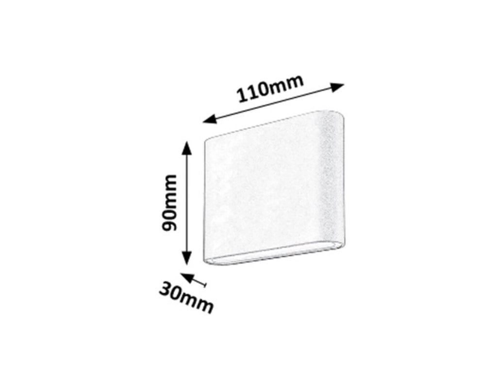 Applique esterna LED 6W 3000K IP54 antracite Nesna Rabalux