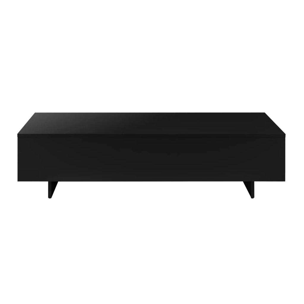 Tavolino da caffè truciolare rivestito in melaminico 115 cm nero 03_0006138