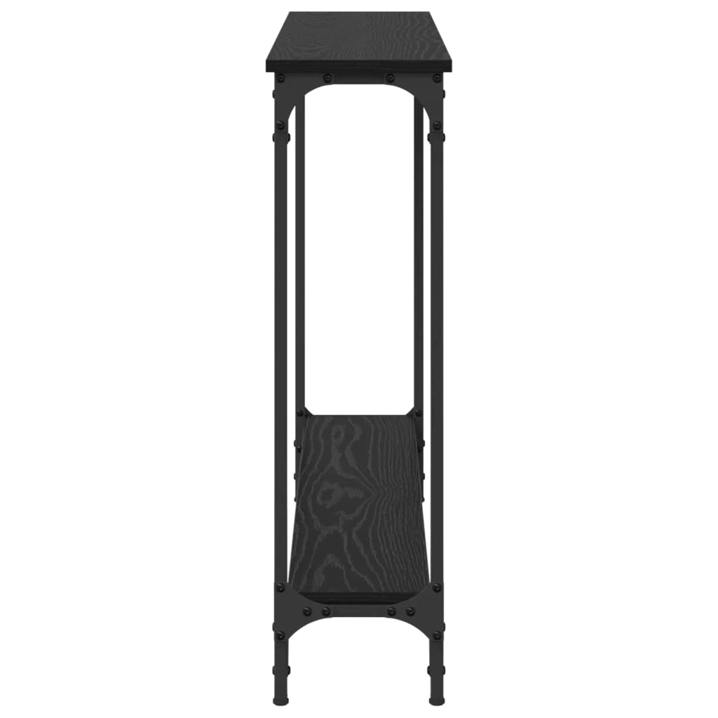 Tavolo consolle Rovere Nero 100 x 22,5 x 75 cm 882192