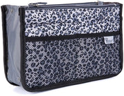Organizzatore di Borsa a Mano - Tastiera Organizzatore - (Argento Leopardo, Piccola)