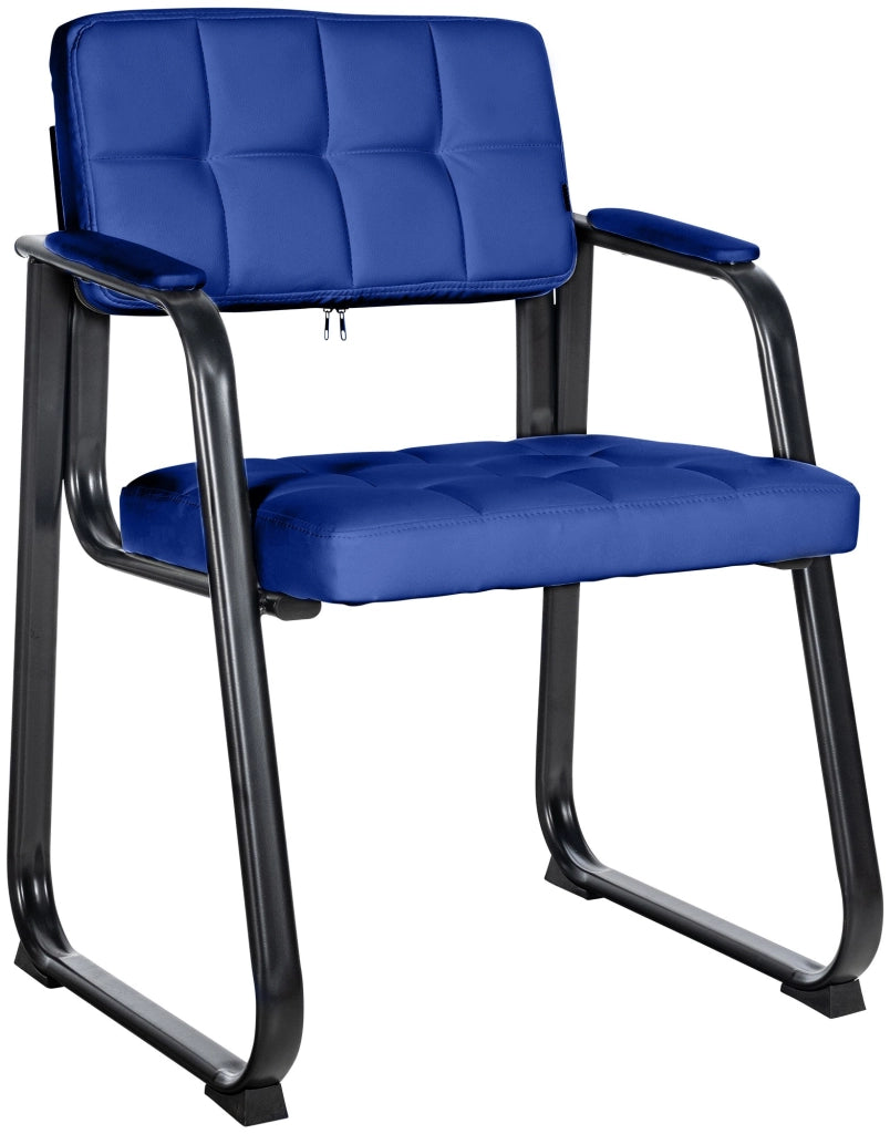 Sedia Visitatore Canada B in Similpelle blu