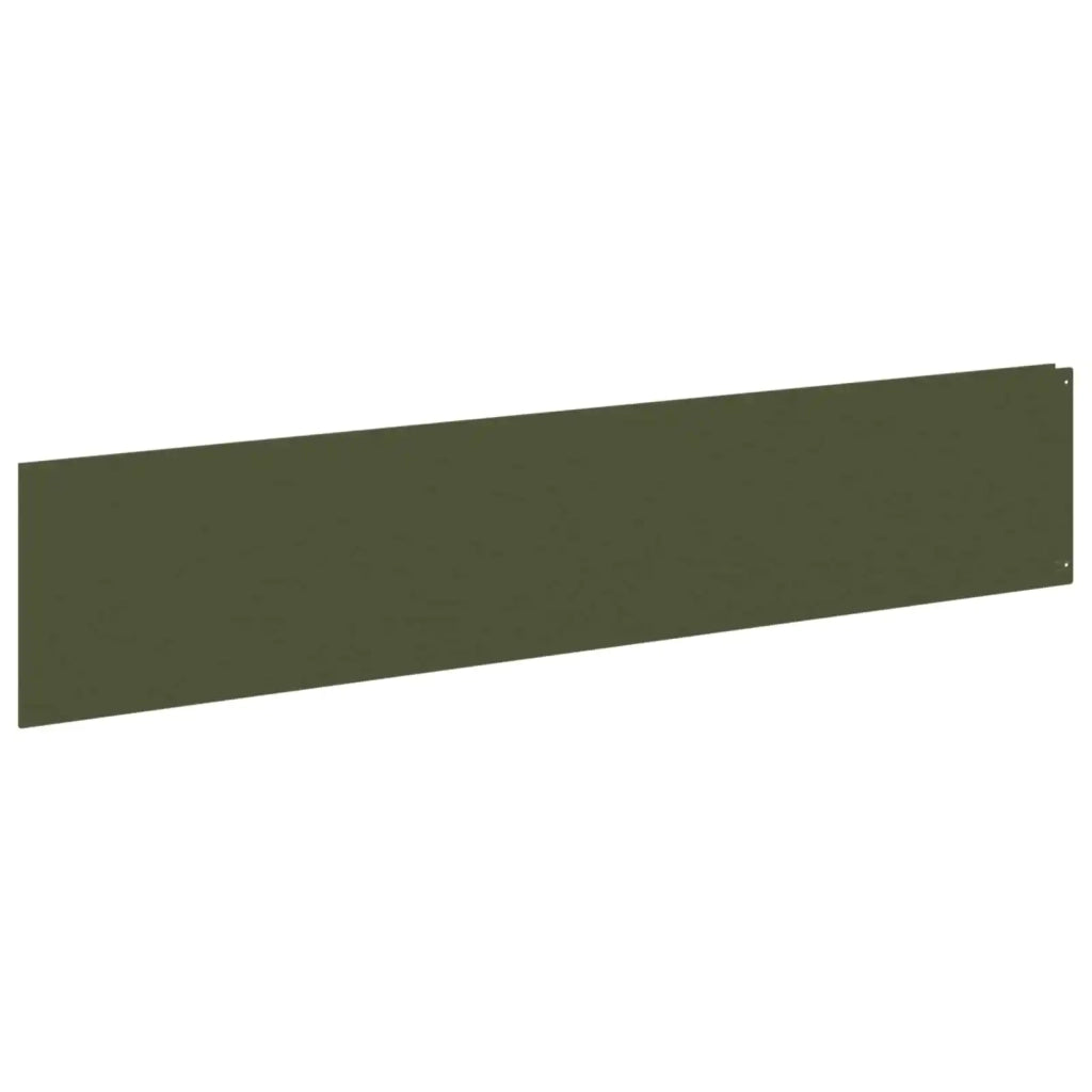 Bordura per Prato 20 pz 100 x 22 cm Acciaio Verde Oliva 8008861