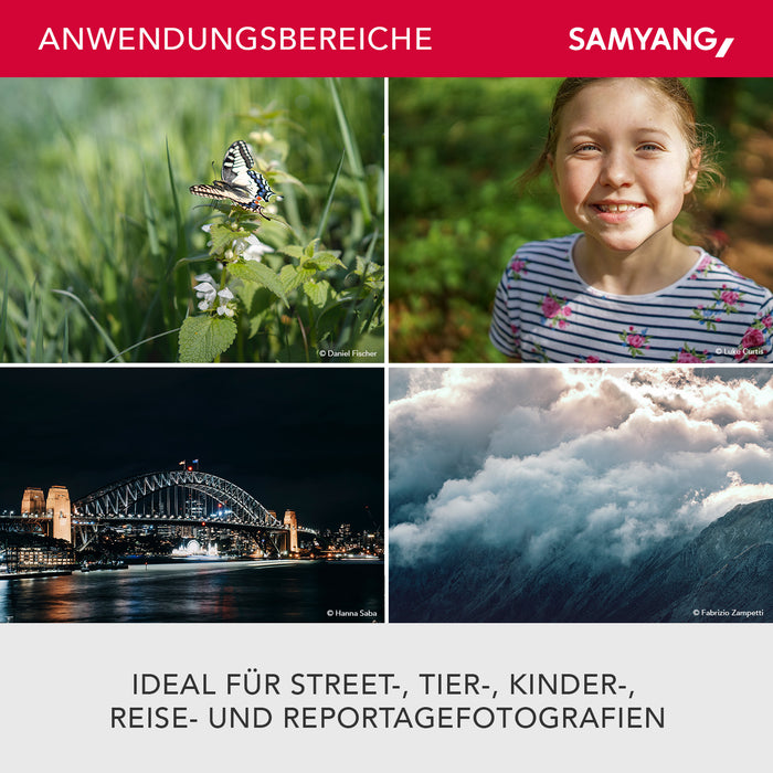 Obiettivo fotografico AF 45 mm compatibile con Sony FE, per full-frame e APS-C, Lunghezza focale fissa, autofocus e angolo di campo di 53°