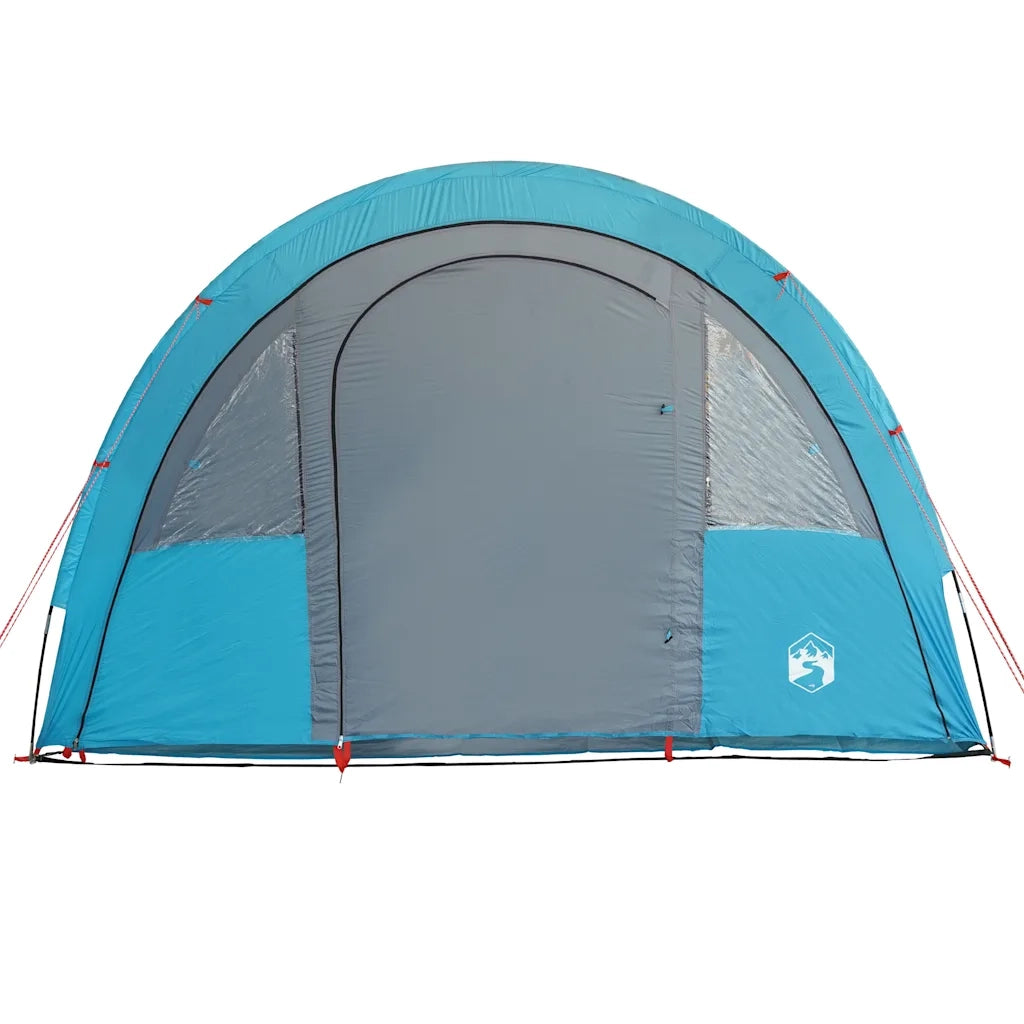 Tenda da Campeggio a Tunnel per 4 Persone Blu Impermeabile