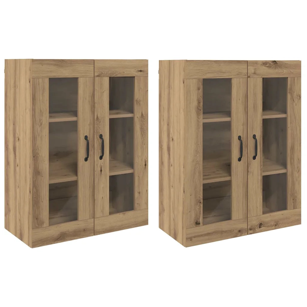 Armadi da Muro 2 pcs rovere artigianale 69,5 x 34 x 90 cm