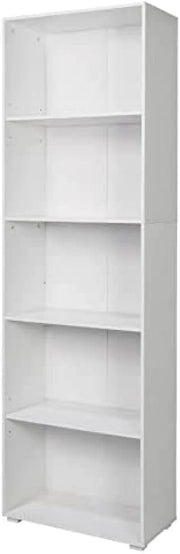 A1505004 - Libreria 5 vani bianca